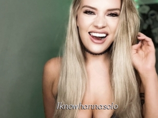 Iknowhannasolo